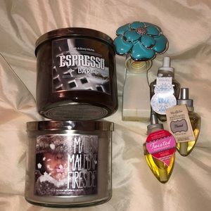 Bath & Bodyworks bundle candles wallflower